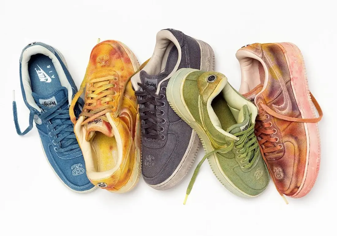 stussy air force 1 dyed