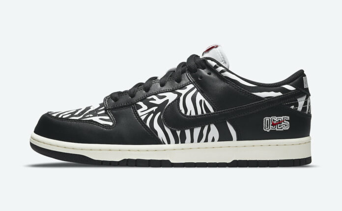 nike dunk low quartersnacks zebra