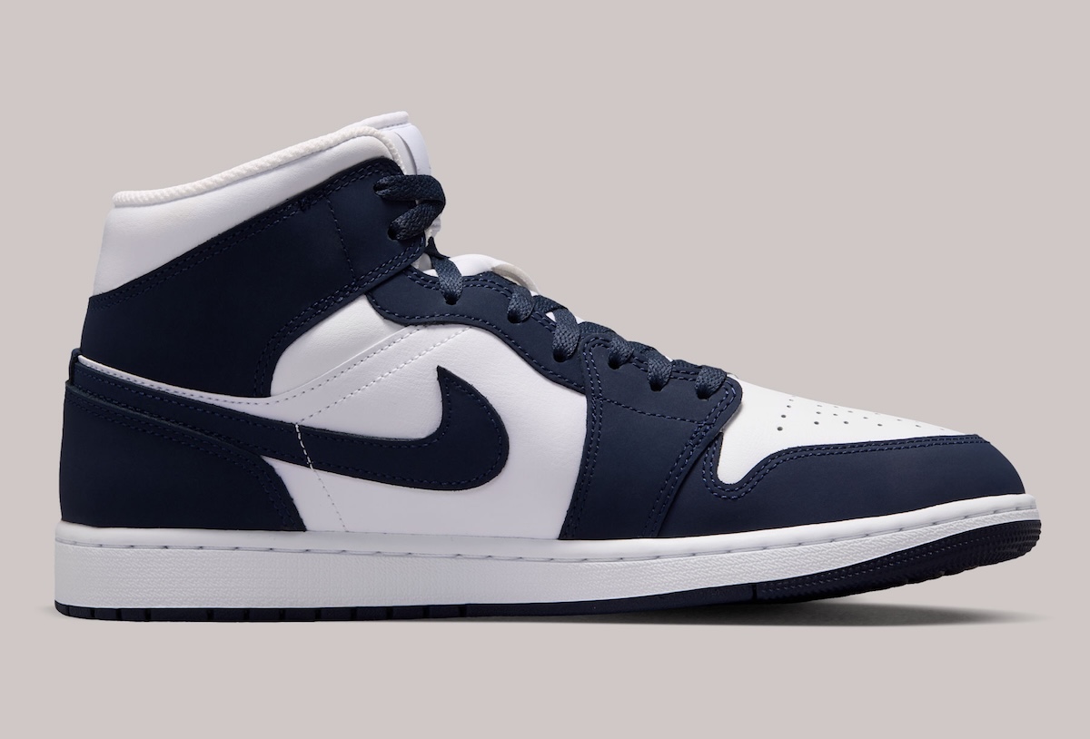 Air Jordan 1 Mid Gets A New “Obsidian” Colorway
