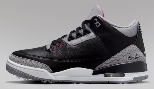 Air Jordan 3 Golf “Black Cement”