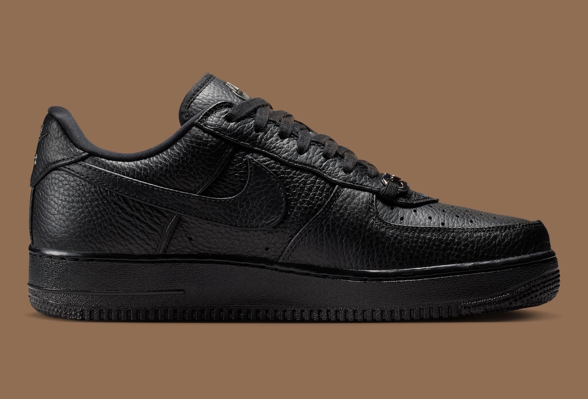 Nike Air Force 1 Low “Black Leather” Adds A Loafer Buckle Twist