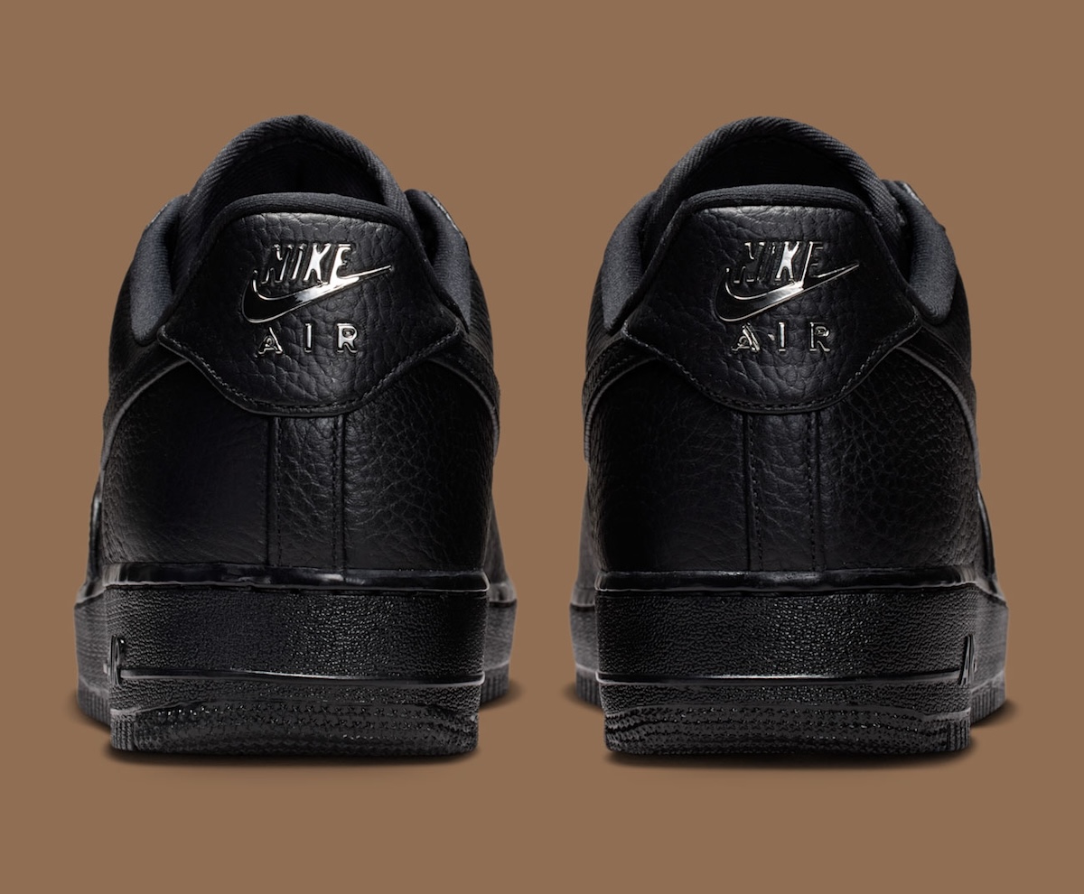 Nike Air Force 1 Low “Black Leather” Adds A Loafer Buckle Twist
