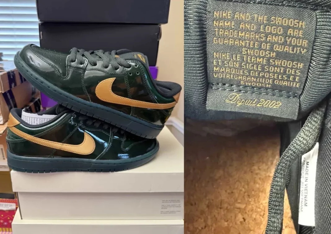 Nike SB Dunk Low “Green Patent” Reveals 25th Anniversary Details