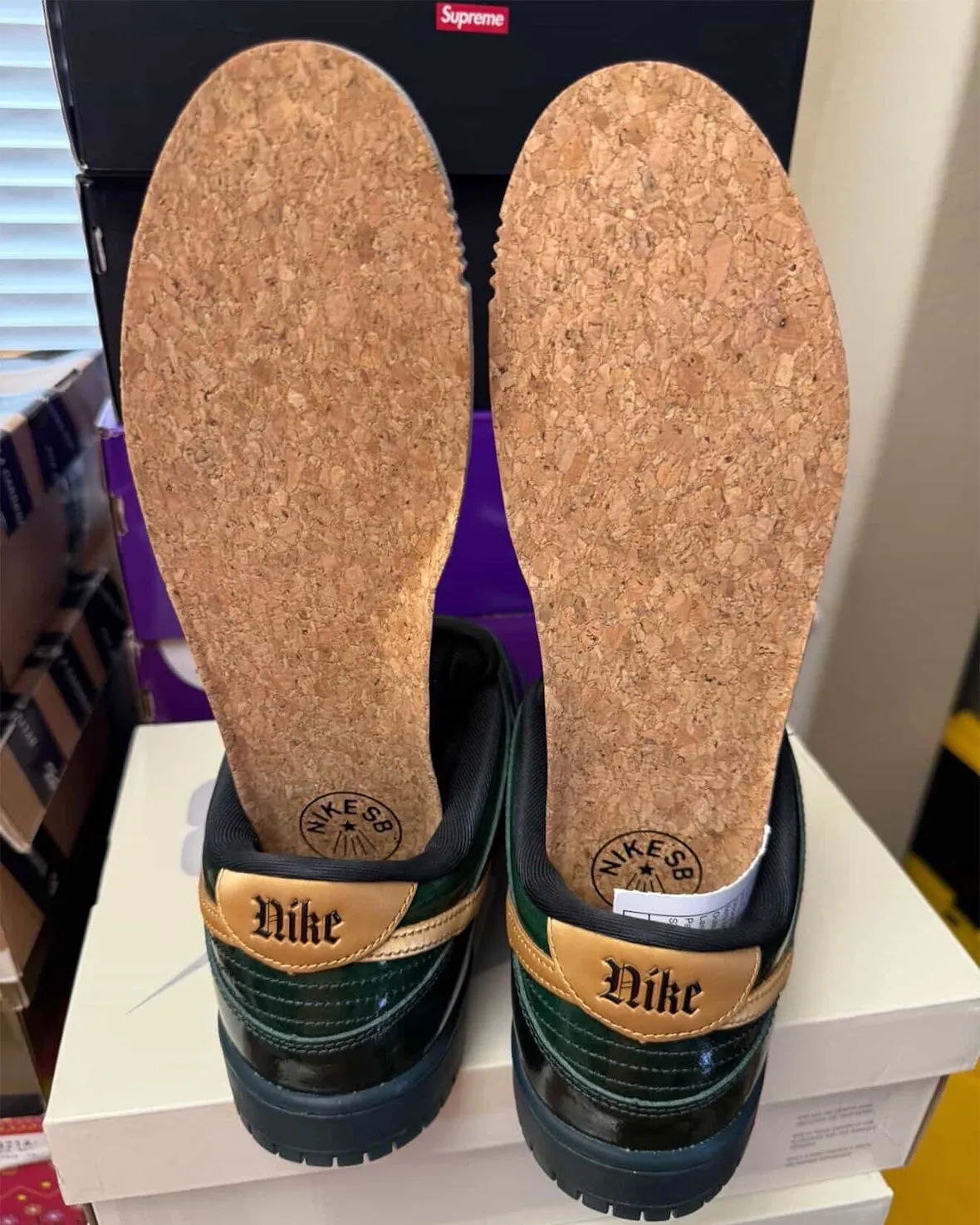 Nike SB Dunk Low “Green Patent” Reveals 25th Anniversary Details
